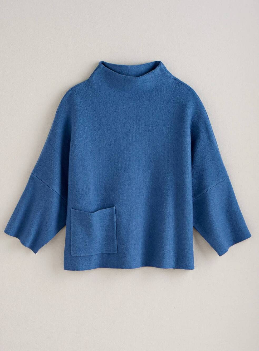 NEW APNY women's mockneck sweater in blue